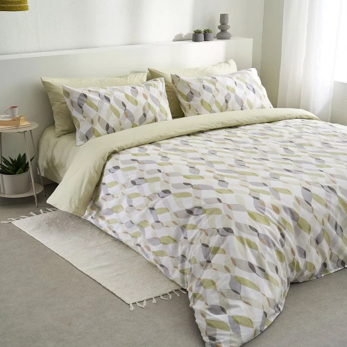 Σεντόνια Prato-2 Με Λάστιχο (Σετ 3τμχ) Green Vesta Home Μονό 100x225cm 100% Βαμβάκι