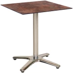Τραπέζι Τετράγωνο Hpl 23967 70x70x75cm Beige-Brown