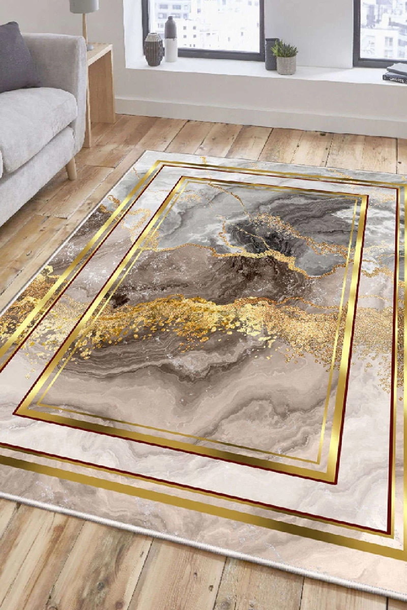 Χαλί Els2416 599HFT4482 Grey-Gold Conceptum Hypnose 160X230cm