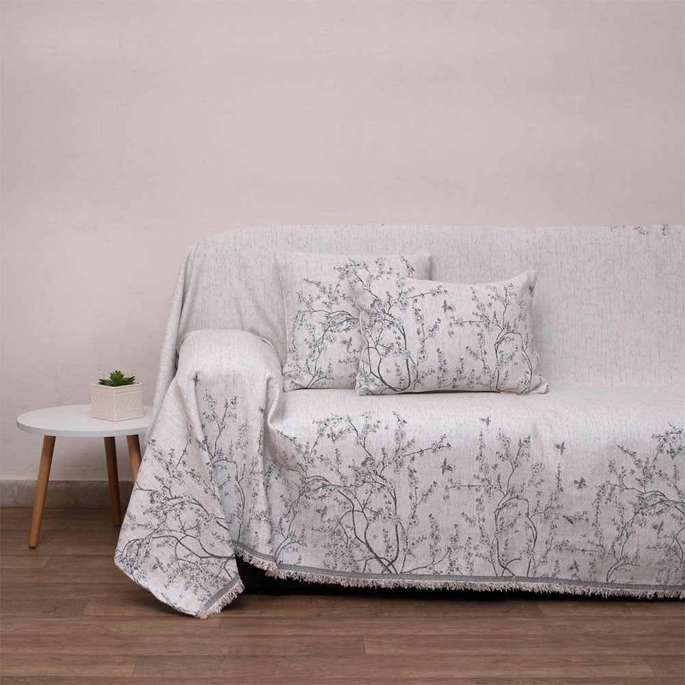 Ριχτάρι 2220 Ecru Viopros Τριθέσιο 180x280cm Chenille