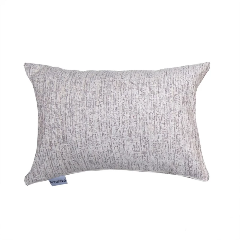 Μαξιλάρι Διακοσμητικό (Με Γέμιση) 1456 Ecru Anna Riska 32x52 Chenille,Βαμβάκι,Polyester