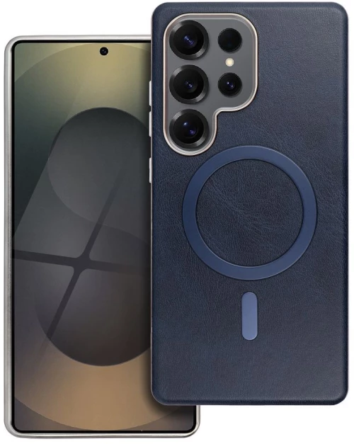 Gentleman Mag Cover Case Compatible With Magsafe For Samsung A07 Navy Blue