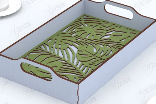 Intra απο ξύλο plywood 3mm-4mm πάχος – Δίσκος σερβιρίσματος | Δίσκος ορεκτικών για σνακ |CNC Δίασταση  20x20 cm INTRAFABR-119310555