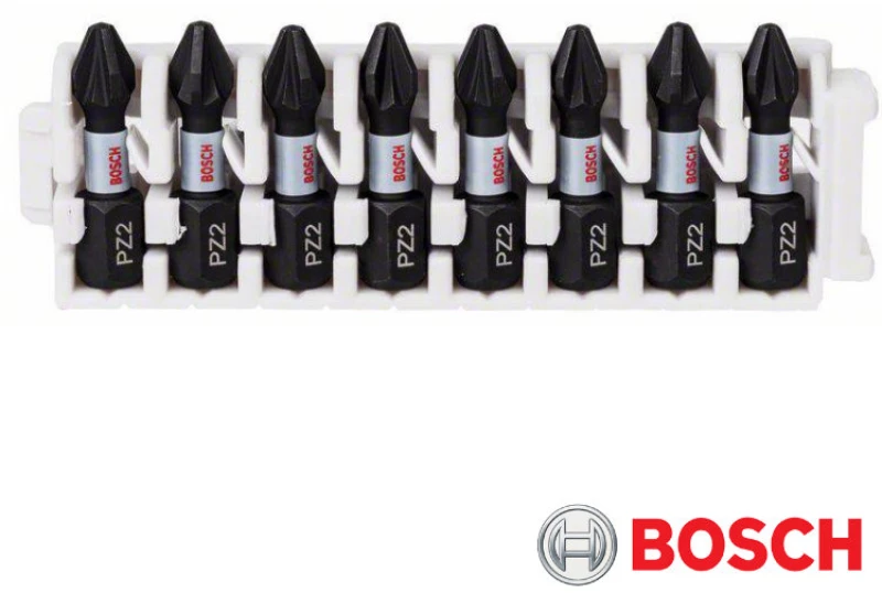 Bosch 2608522325 Σετ μύτες παλμικου  PZ2 σε βαση Pick and Click 8τεμ