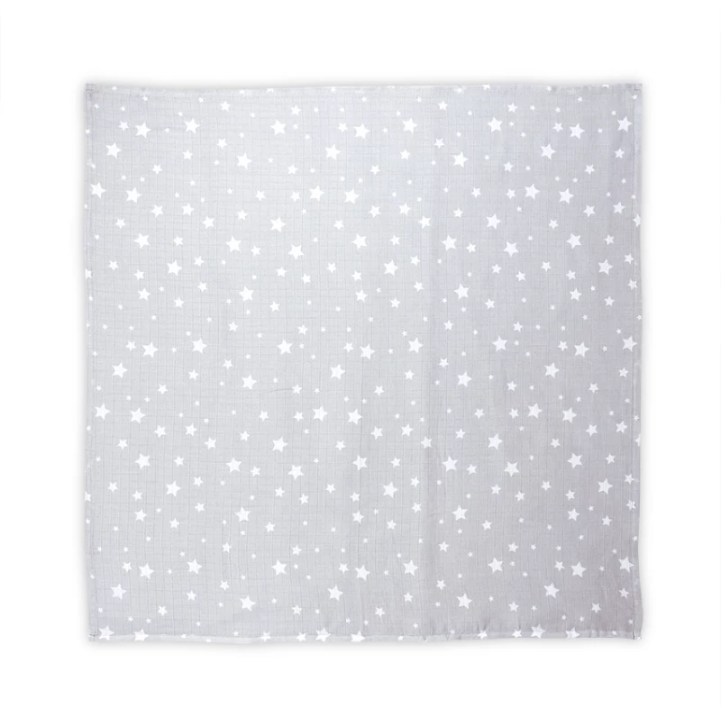 LORELLI ΒΡΕΦΙΚΗ ΠΑΝΑ ΦΑΣΚΙΩΜΑΤΟΣ ΜΟΥΣΕΛΙΝΑ GREY WITH WHITE STARS 10340092308