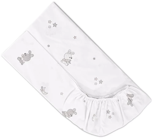 LORELLI ΣΕΝΤΟΝΙ ΜΕ ΛΑΣΤΙΧΟ 60/120CM LITTLE RABBITS GREY 20051316601