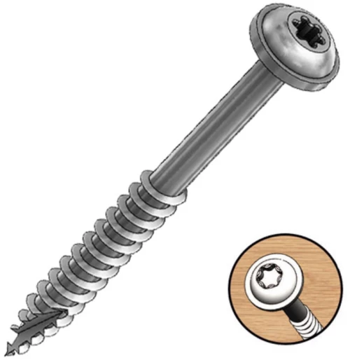 Milescraft 5202 Βίδες 38mm χοντρό σπείρωμα 35τεμ Torx για HD