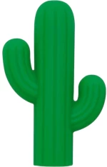Dark Green Cactus Αισθητηριακό μασώμενο παιχνίδι σιλικόνης για μολύβι, (6x4x1,4εκ)