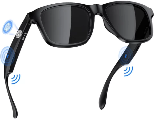 XO E9 SMART AUDIO GLASSES UV PROTECTION SUNGLASSES, ΜΑΥΡΟ