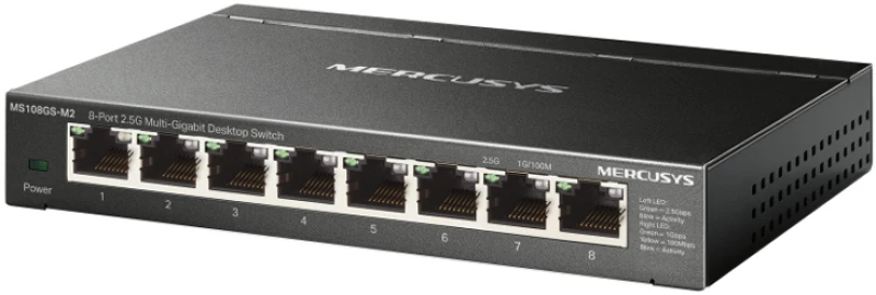 MERCUSYS desktop switch MS108GS-M2, 8x 2.5Gbps θύρες, UN/1.0 - 6957939004842