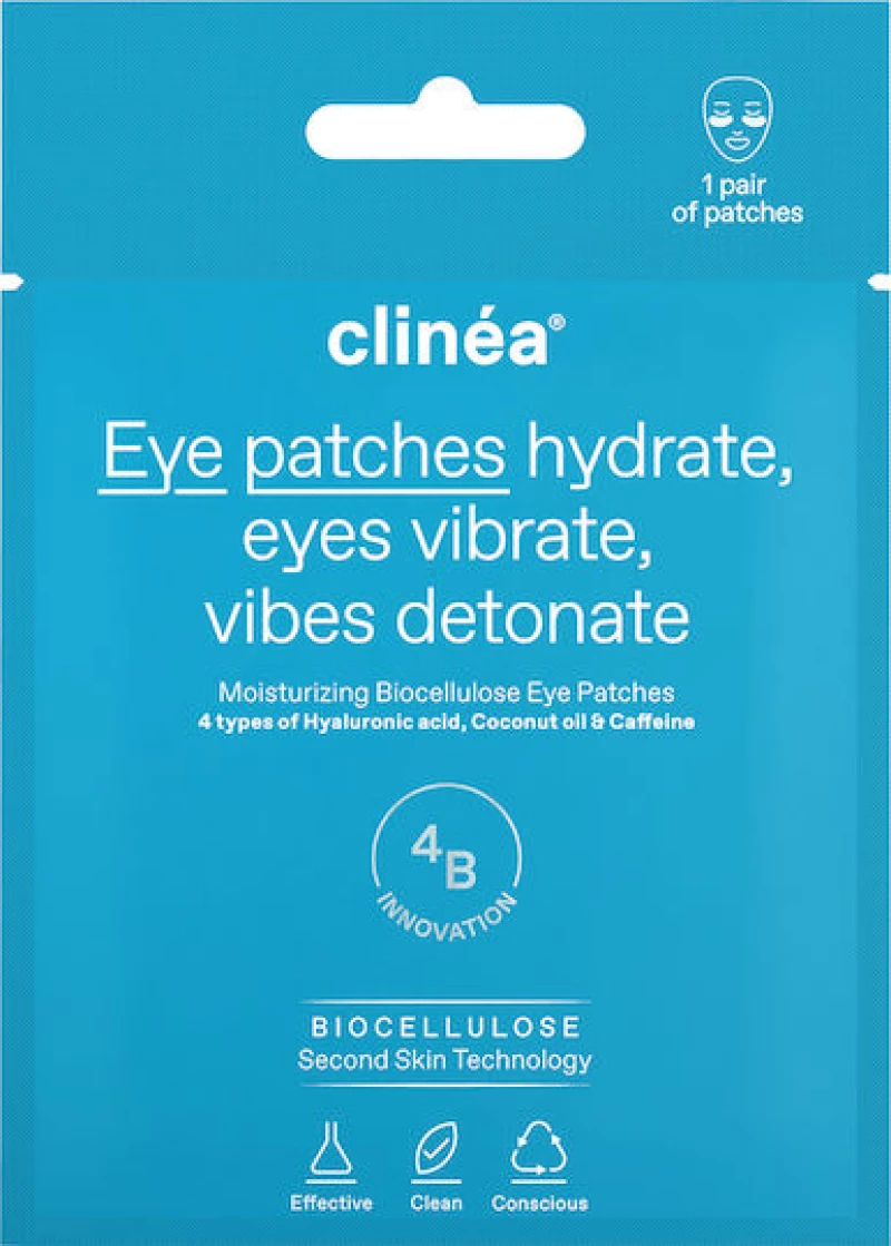 Clinea Hydrate, Eyes Vibrate, Vibes Detonate Μάσκα Ματιών για Ενυδάτωση