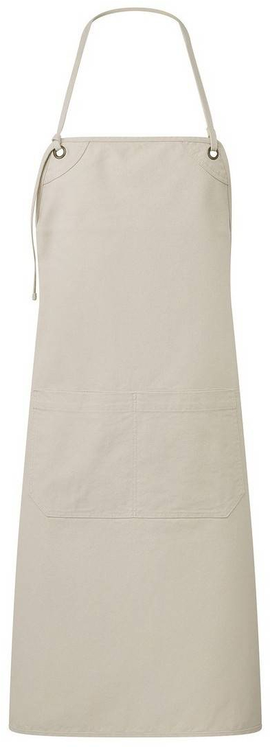 PREMIER PR181 "ARTISAN'S CHOICE" Double Pocket Canvas Bib Apron NATURAL