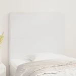 vidaXL Κεφαλάρι από Συνθετικό Δέρμα Λευκό 80x5x118/128 εκ.