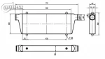 Intercooler 550x230x65 Boost Products Germany  1101552365