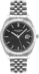 Ανδρικό ρολόι LEE COOPER LC07215.350 με  ασημί  μεταλλικό μπρασελέ
