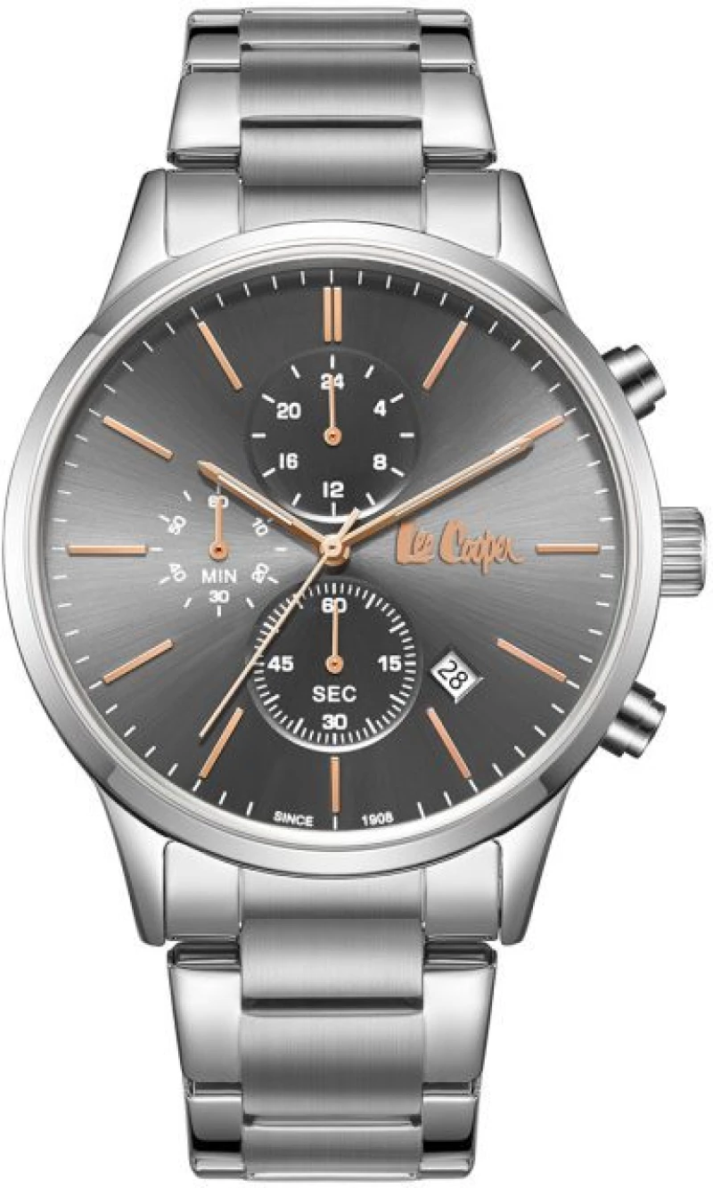 Ανδρικό ρολόι LEE COOPER LC08042.360 με  ασημί μεταλλικό μπρασελέ