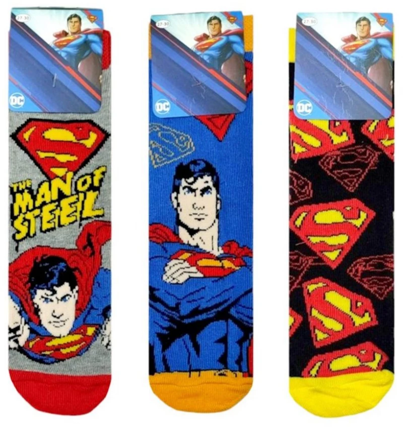 ΚΑΛΤΣΕΣ (ΣΕΤ 3 ΤΜΧ) DISNEY SUPERMAN SM21561-2 ΠΟΛΥΧΡΩΜΕΣ (19-38)