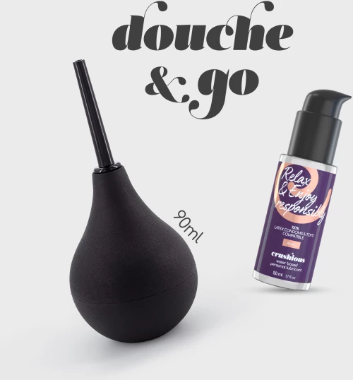 CRUSHIOUS DOUCHE + GO ANAL DOUCHE 90ML WITH ANAL LUBRICANT 50ML
