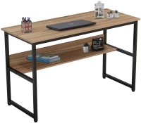 ΓΡΑΦΕΙΟ PORTIS HM2131.02 ΜΕΛΑΜΙΝΗ ΣΕ ΚΑΡΥΔΙ ΜΕ ΜΑΥΡΟ ΜΕΤΑΛΛΙΚΟ ΣΚΕΛΕΤΟ 120X50X75Υεκ.