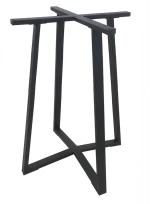 BISTRO ΨΗΛΗ 60X60X105εκ. ΒΑΣΗ ΜΕΤΑΛΛΙΚΗ ΜΕ ΡΕΓ/ΡΟΥΣ ΜΑΥΡΗ