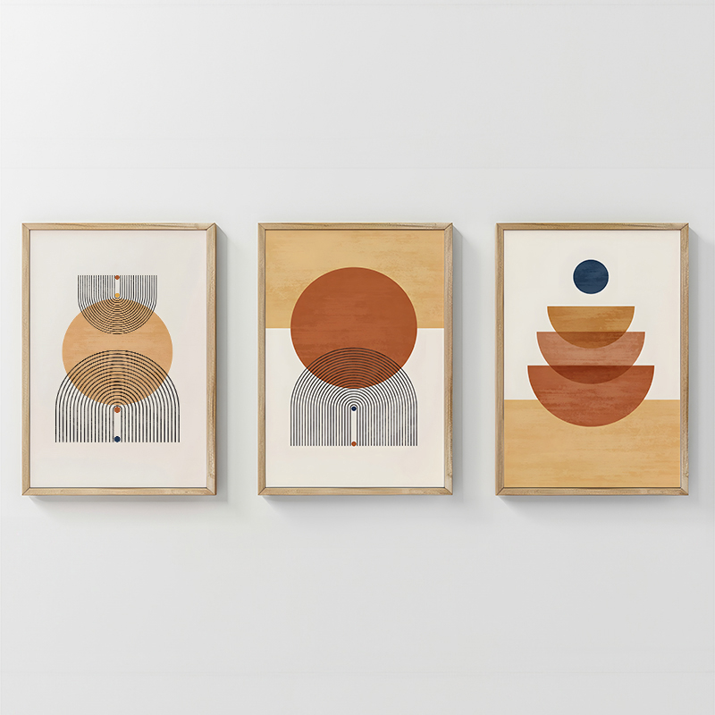 Πίνακας Mireta pakoworld τρίπτυχος με ψηφιακή εκτύπωση και πλαίσιο 33x1.5x48εκ