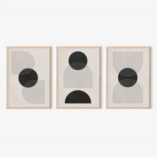 Πίνακας Blomel pakoworld τρίπτυχος με ψηφιακή εκτύπωση και πλαίσιο 33x1.5x48εκ