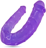 CRUSHIOUS DEEP DIVER DOUBLE DILDO WITH ANAL LUBRICANT 50ML PURPLE