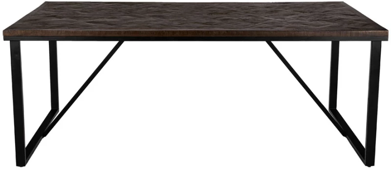 MAIANDROS ΤΡΑΠΕΖΙ ΚΑΦΕ ΣΚΟΥΡΟ 200x100x76cm