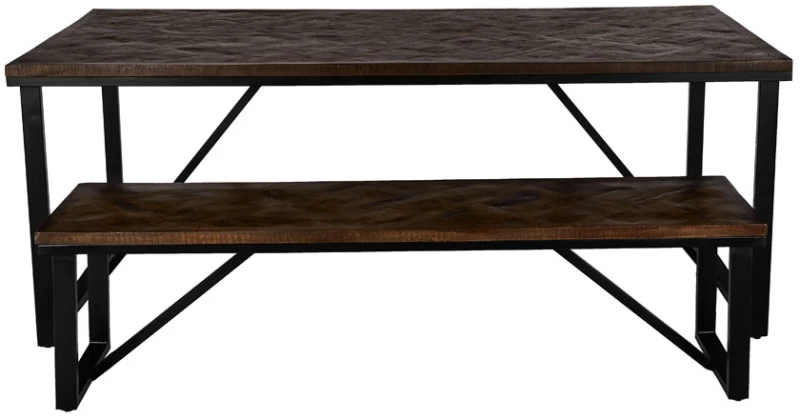 MAIANDROS ΤΡΑΠΕΖΙ ΚΑΦΕ ΣΚΟΥΡΟ 200x100x76cm