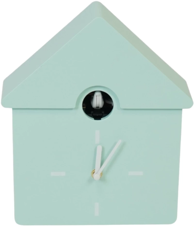 HOUSEVITAMIN Ρολόι Τοίχου Cuckoo Mint Green 24x27x9cm