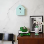 HOUSEVITAMIN Ρολόι Τοίχου Cuckoo Mint Green 24x27x9cm