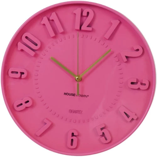 HOUSEVITAMIN Ρολόι Τοίχου Neon Pink