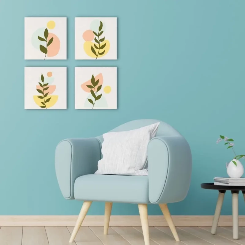 Figured’Art Καμβάς Ζωγραφικής με Αριθμούς – Bohemian Botanical Art 20×20cm