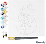 Figured’Art Καμβάς Ζωγραφικής με Αριθμούς – Bohemian Botanical Art 20×20cm