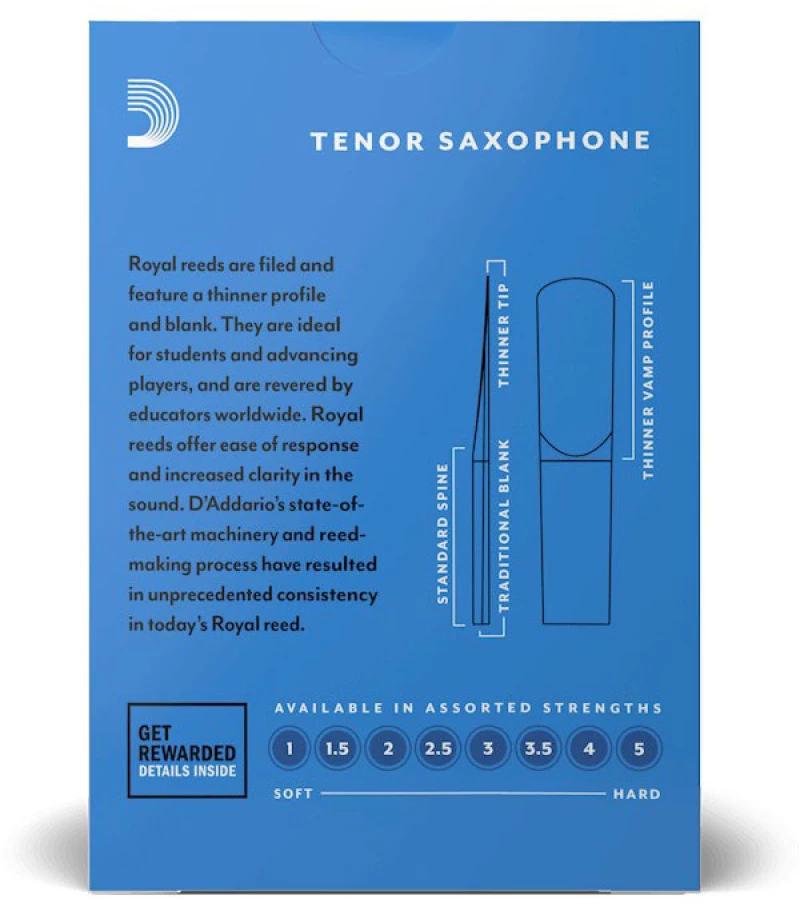 D'Addario Royal RKB1030 - Καλάμι Τενόρ Σαξόφωνο 3.0 (1 τεμ.)