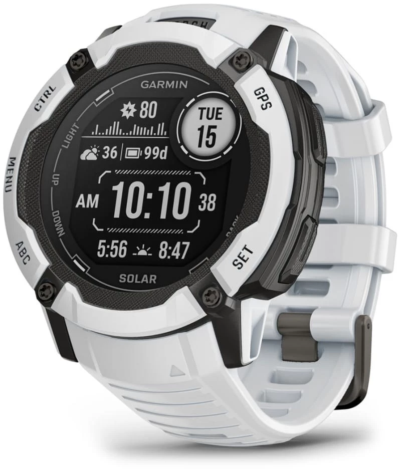 Garmin Instinct 2X Solar 2.79 cm (1.1") MIP 50 mm Digital 176 x 176 pixels Touchscreen White GPS (satellite)
