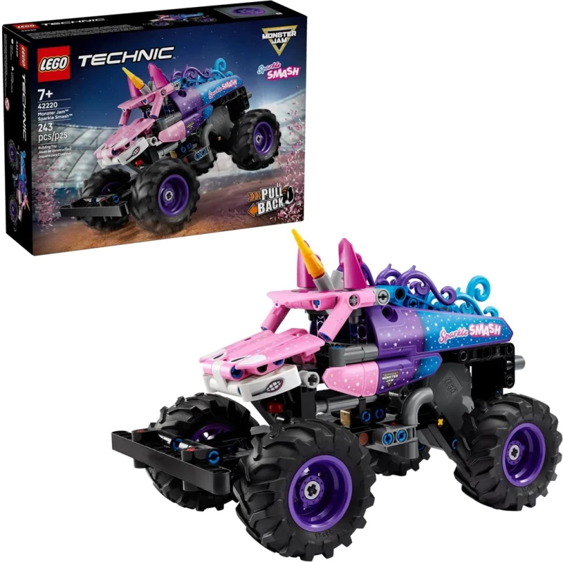 LEGO TECHNIC 42220 Monster Jam Sparkle Smash Pull-Back