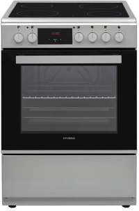 Hyundai HCVC25V-7261V/S Κουζίνα 69lt με Κεραμικές Εστίες Π60εκ. Inox