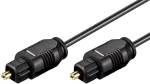GOOBAY καλώδιο ήχου Toslink 51219, gold plated, 2.2mm, 5m, μαύρο