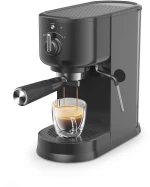 Crown CEM-1538 Μηχανή Espresso 1500W Πίεσης 20bar Μαύρη