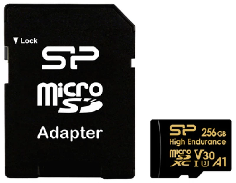 SILICON POWER κάρτα μνήμης microSDHC High Endurance, 256GB, Class 10 UHS-I U3 A1 V30