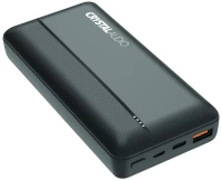 Crystal Audio PBK5K Power Bank 20000mAh 20W με Θύρα USB-A και Θύρα USB-C Power Delivery Μαύρο