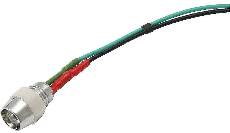 LED 5mm Κόκκινο 12V με καλώδιο (DM-1628)