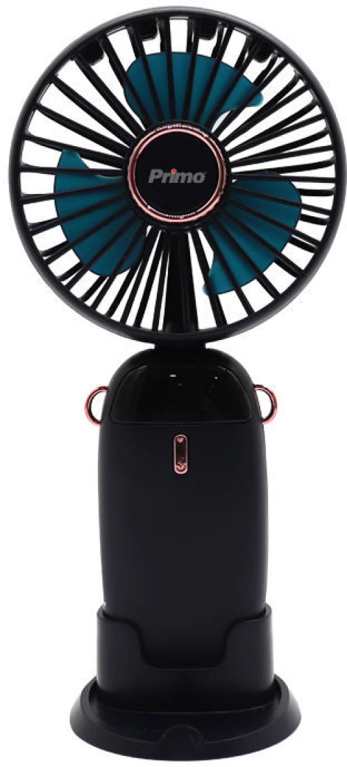 Ανεμιστήρας Mini PRMF-80697 Primo 3.5'' 9cm Μαύρος Επαναφορτιζόμενος