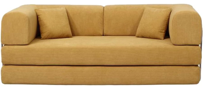 Compressed Nextdeco καναπές-κρεβάτι κίτρινος 200x100x75εκ. - NEXT 36300-02