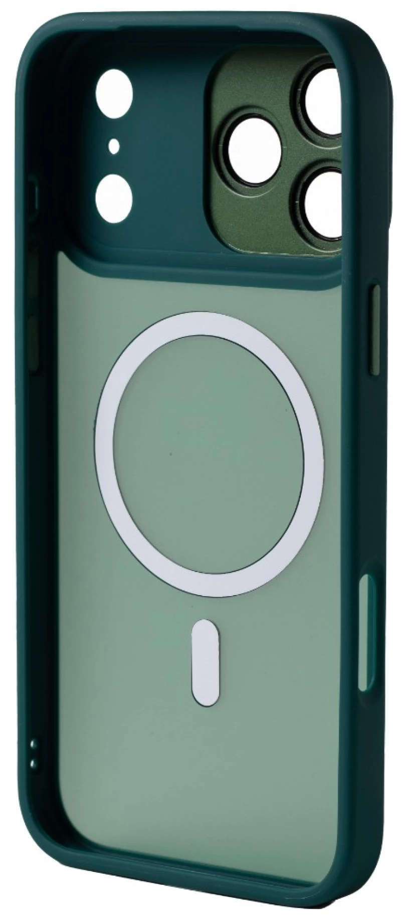 Hybrid Θήκη Σιλικόνης Με Magsafe & Metal Camera Lens Protection iPhone 17 Pro Max Πράσινο