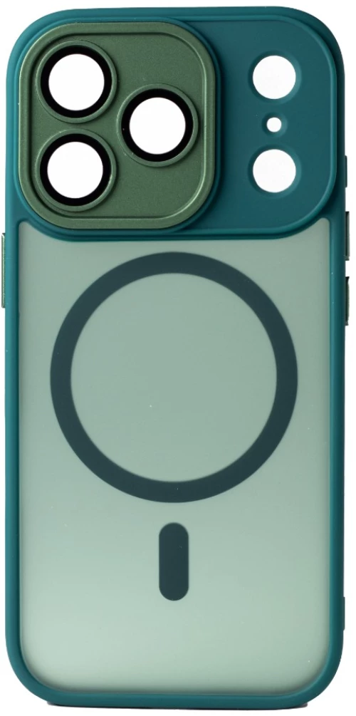 Hybrid Θήκη Σιλικόνης Με Magsafe & Metal Camera Lens Protection iPhone 17 Pro Πράσινο