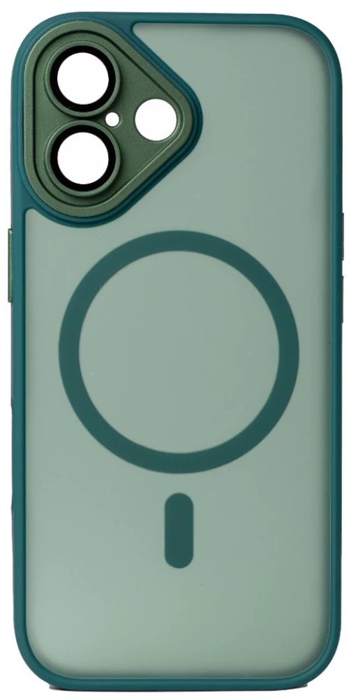 Hybrid Θήκη Σιλικόνης Με Magsafe & Metal Camera Lens Protection iPhone 17 Πράσινο