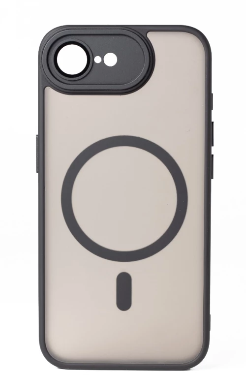 Hybrid Θήκη Σιλικόνης Με Magsafe & Metal Camera Lens Protection iPhone 16e Μαύρο