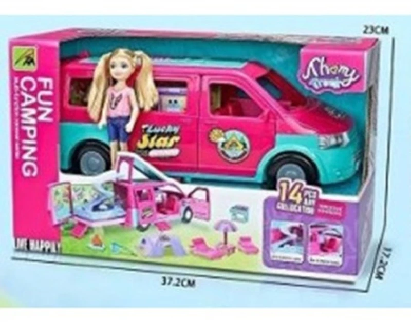 MARTIN TOYS ΚΟΥΚΛΑ ΜΕ ΒΑΝΑΚΙ ΚΑΙ ΕΞΟΠΛΙΣΜΟ ΓΙΑ CAMPING 9045-5